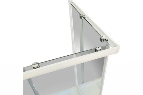 Душевой уголок Royal Bath HPD RB70HPD-T 70х70 стекло прозрачное профиль белый без поддона - фото 4