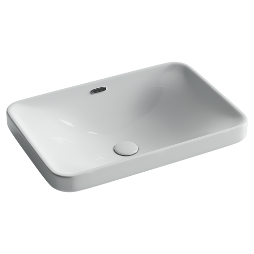 Раковина из сантехнического фарфора Ceramica Nova ELEMENT CN5041 61х42 встраиваемая цвет белый без отверстий под смеситель - фото 4