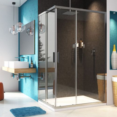 Душевой уголок Wasserkraft Lippe 45S 45S07 120х90 стекло прозрачное профиль хром без поддона - фото 2