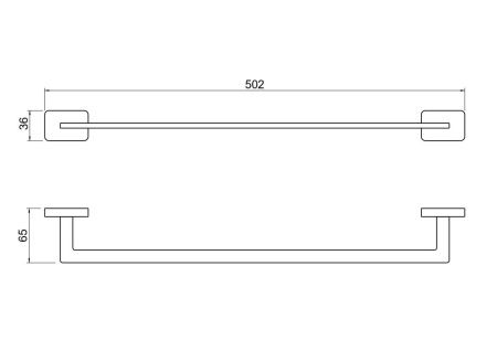 Полотенцедержатель Aquatek ЛИБРА AQ4320CR