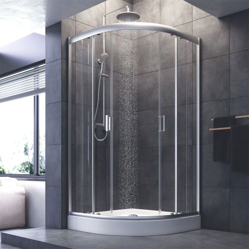 Душевой уголок Am.Pm Gem W90G-401-100WT 100х100 стекло прозрачное профиль хром без поддона - фото 3