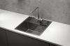 Кухонная мойка Granula Kitchen Space 5051, СТАЛЬ САТИН 50х50 цвет нержавеющая сталь поверхность матовая