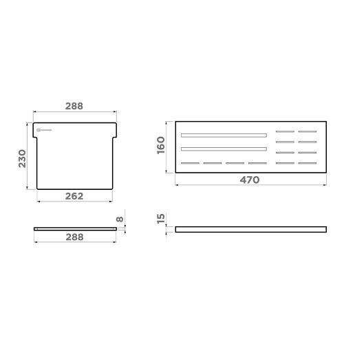 Держатель для досок Omoikiri FP-05-GB 4999131 - фото 2