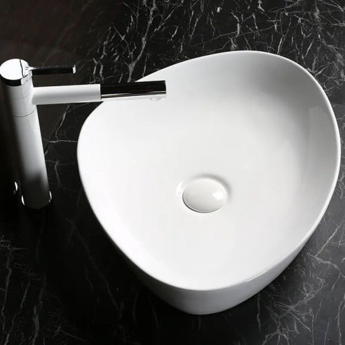 Раковина из сантехнического фарфора Cerutti SPA CR0021C 50х40 накладная цвет белый без отверстий под смеситель - фото 2