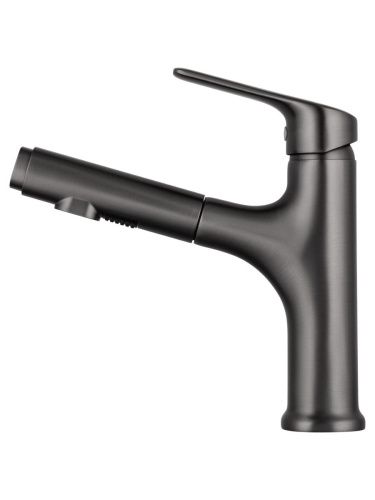 Смеситель Wonzon & Woghand WW-AE4151-BGG на раковину серый - фото 3