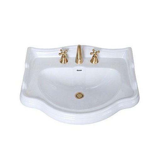 Раковина из сантехнического фарфора Kerasan Retro 104601*3 70х50 подвесная цвет белый 3 отверстия под смеситель
