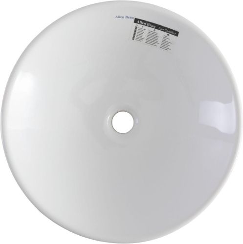 Раковина керамическая Allen Brau Fantasy 4.11019.20 50х50 накладная цвет белый без отверстий под смеситель - фото 2