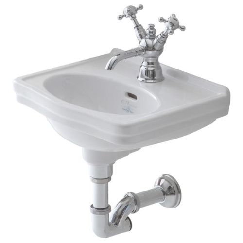 Раковина из сантехнического фаянса Simas Londra LO944bi*1 40х30 подвесная цвет белый 1 отверстие под смеситель