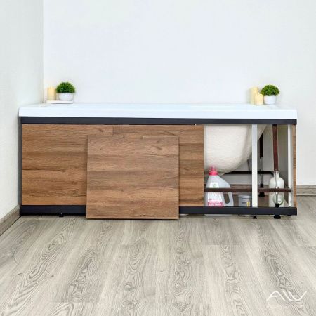 Экран под ванну Alavann Rita 150 см ALV1197002 фронтальный МДФ съемный/раздвижной коричневый