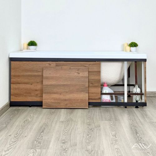 Экран под ванну Alavann Rita 170 см ALV1199002 фронтальный МДФ съемный/раздвижной коричневый - фото 2