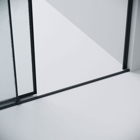 Душевая дверь Grossman Galaxy 100.K33.01.110.21.02 110х195 стекло текстурное профиль черный