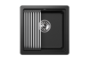 Кухонная мойка Granula Kitchen Space 4501U, ЧЁРНЫЙ 45х45 цвет черный поверхность матовая