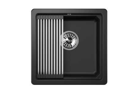 Кухонная мойка Granula Kitchen Space 4501U, ЧЁРНЫЙ 45х45 цвет черный поверхность матовая