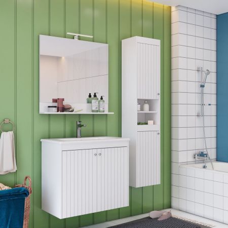 Тумба под раковину LeMark Romance LM07R60T 60х50 напольная цвет белый