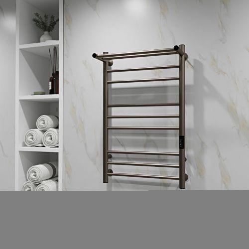 Полотенцесушитель электрический Indigo Line Trinity LСLTE80-50PGNSRt 55х80 оружейная сталь - фото 5