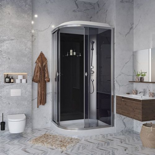 Душевая кабина Niagara Eco E120/80/13R/TN 120х80 асимметричная с крышей ориентация правая - фото 3