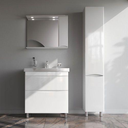 Тумба под раковину Am.Pm Like M80FSX0802WG 80х50 напольная цвет белый - фото 5