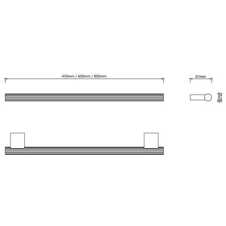 Полотенцедержатель Decor Walther OF.LINE 670220