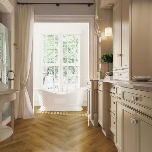 SPC ламинат CronaFloor Herringbone 2.0 Дуб Анже H016 Т092552 толщина 0,45 см 42 класс 640х128 - фото 2