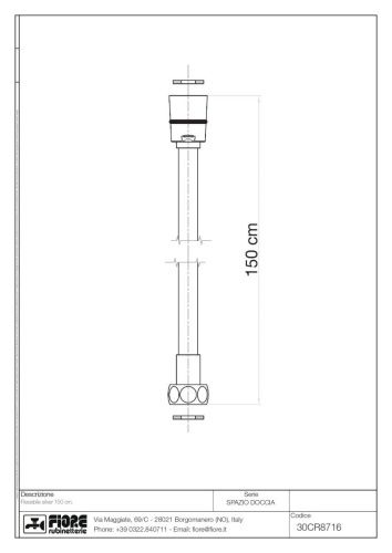 Душевой шланг Fiore Shower 30OO8716 золото - фото 2