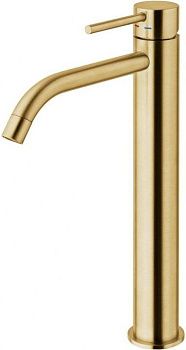 Смеситель для раковины Paffoni Light LIG081HGSP на столешницу золото