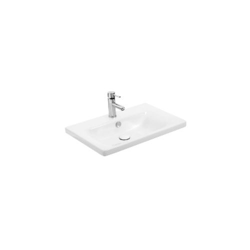 Раковина керамическая Dreja Soft 13055-KL 60х50 подвесная цвет белый 1 отверстие под смеситель - фото 2