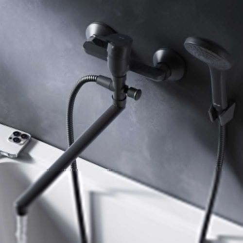 Смеситель для ванны и душа Am.Pm X-Joy F85A90122 настенный черный - фото 3