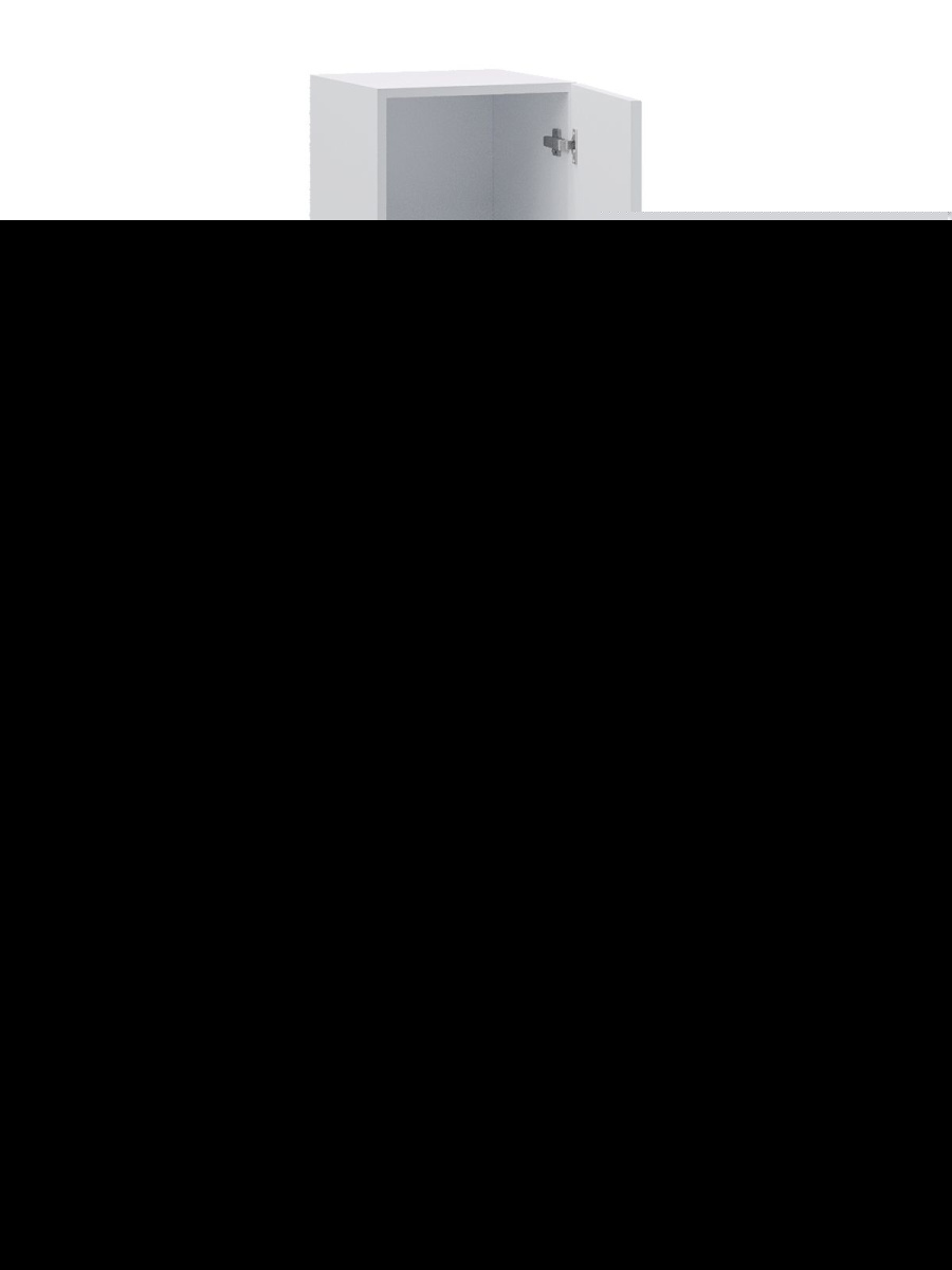 Шкаф-пенал Orange Line Li-35Puw 40х170 подвесной цвет белый - фото 4