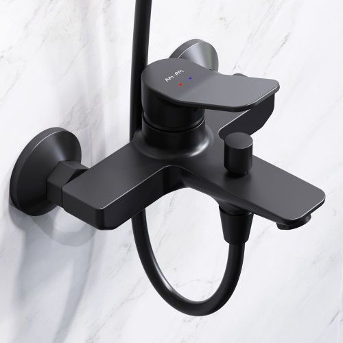 Душевая стойка Am.Pm X-Joy F42885A14 настенная цвет черный - фото 5