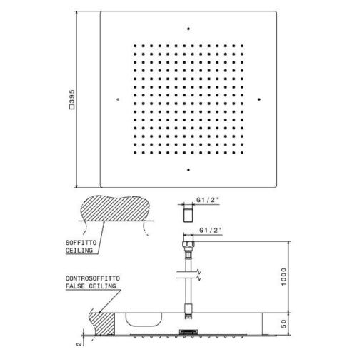Верхний душ Newform Head Showers 683.21.018 хром - фото 2