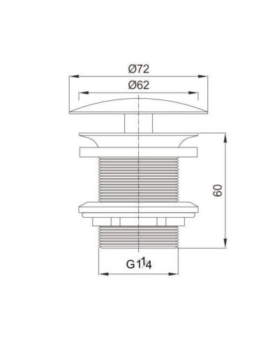 Донный клапан Cezares CZR CZR-А81-01 - фото 2