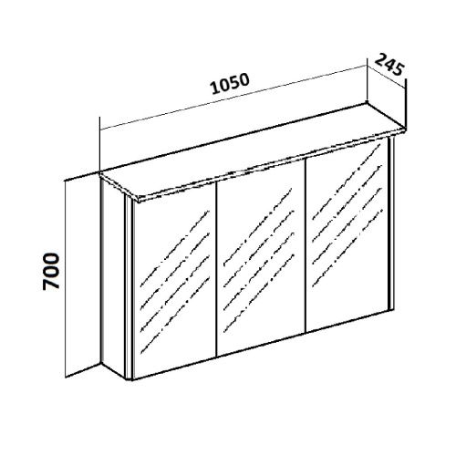 Зеркало-шкаф Runo Лира 00-00000254 110х70 подвесной цвет белый - фото 5