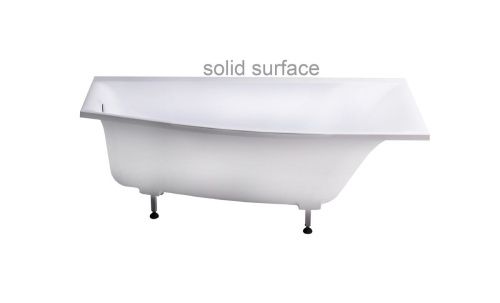 Ванна из искусственного камня Astra-Form Скат 01010083 170х75 пристенная асимметричная с ножками - фото 4