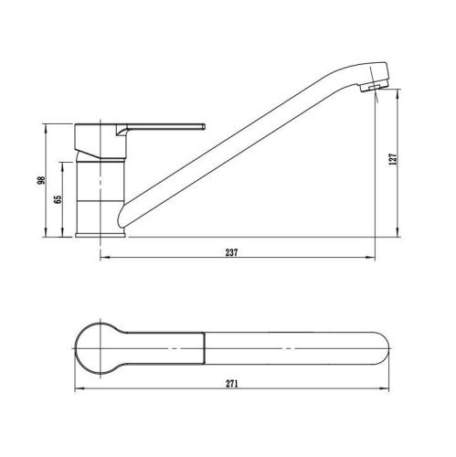 Смеситель для кухни Rush Madeira MA3245-27 на мойку хром - фото 2
