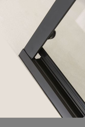 Душевая дверь Orange E02-120TB 120х190 стекло прозрачное профиль черный - фото 5