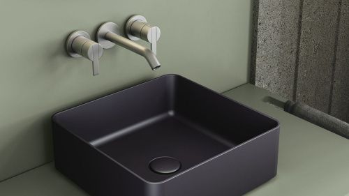 Раковина из искусственного камня Zenon Tamesis 4000.000.000.000.09368 40х40 накладная цвет белый - фото 3