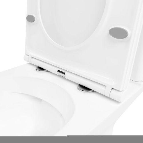 Унитаз-компакт напольный с бачком Lavinia Boho Elegant 3308002R белый глянцевый с сиденьем микролифт безободковый каскадный смыв - фото 3