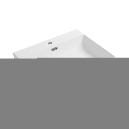 Раковина из сантехнического фарфора Wellsee DeSire 151501000 60х50 накладная цвет белый 1 отверстие под смеситель - фото 2