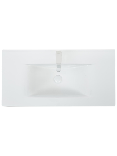 Раковина из сантехнического фаянса WeltWasser WW SK 10000004631 50 см встраиваемая цвет белый 1 отверстие под смеситель - фото 3