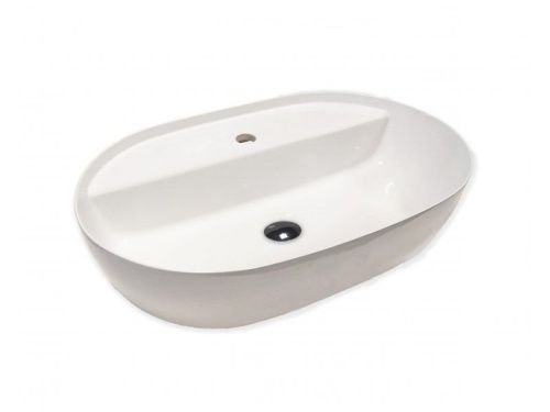 Раковина из сантехнического фаянса Hatria HAPPY HOUR Y8AM01 60х40 накладная цвет белый - фото 2