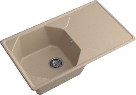 Кухонная мойка Granfest Unique U-840L песочный 85х50 цвет бежевый поверхность матовая