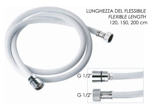 Душевой шланг Remer 332CNNB150 белый - фото 2