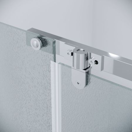 Душевой уголок Grossman Pragma 120.K33.03.1280.10.02 120х80 стекло текстурное профиль хром без поддона