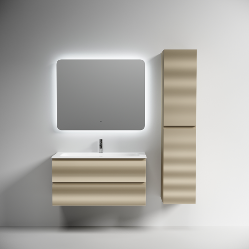 Тумба под раковину Sancos FOLK FL100CP 100х40 подвесная цвет бежевый - фото 4