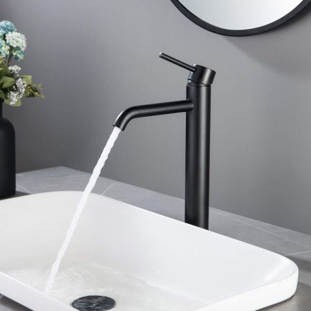 Смеситель Aquatek ЕВРОПА AQ1304MB на раковину черный