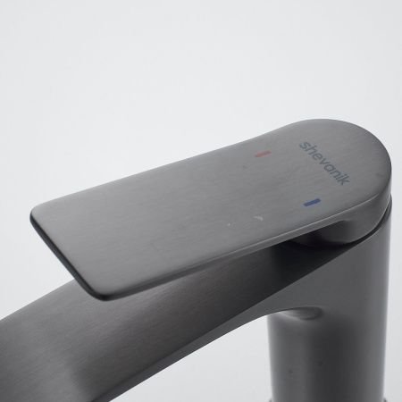 Смеситель Shevanik S4101T на раковину оружейная сталь