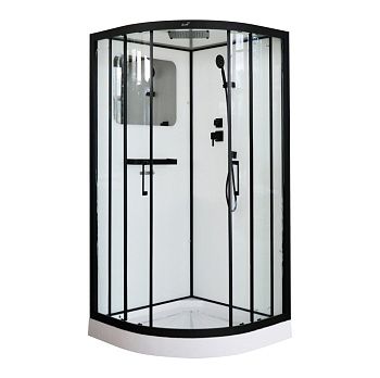 Душевая кабина Cerutti SPA VIVA101B 100х100 четверть круга с крышей ориентация универсальная