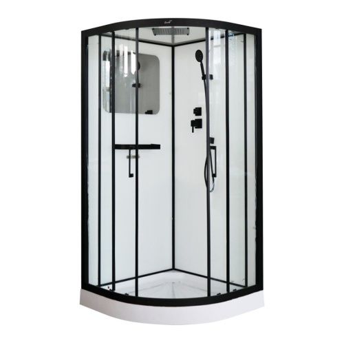 Душевая кабина Cerutti SPA VIVA101B 100х100 четверть круга с крышей ориентация универсальная