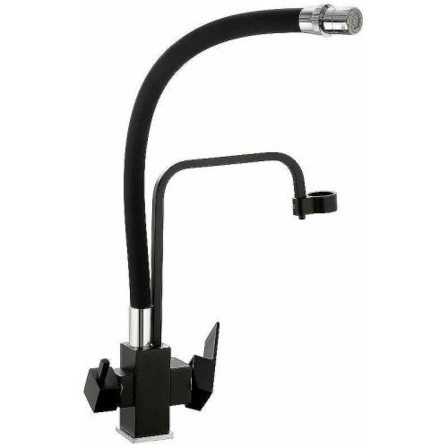 Смеситель для кухни Haiba HB76857 на мойку черный - фото 3