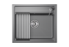 Кухонная мойка Granula Kitchen Space 6003, АЛЮМИНИУМ 60х50 цвет серый поверхность матовая